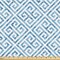 Ambesonne Greek Themed Fabric by The Yard, Tile Mosaic Pattern in Antique Meander and Camo Style Effect Print, Decorative Fabric for Upholstery and Home Accents, 3 Yards, Pale Blue and White